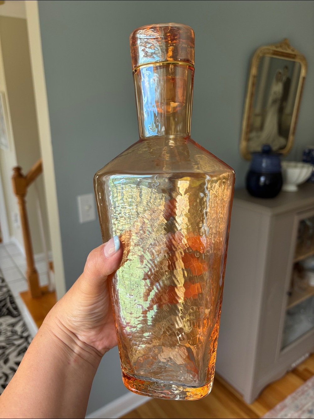 NWT Anthropologie Zaza Lustered Decanter in Honey - Picture 11 of 11